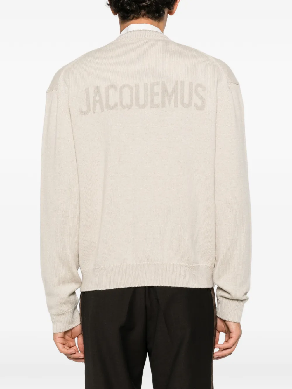 Jacquemus button-up oversized cardigan Beige