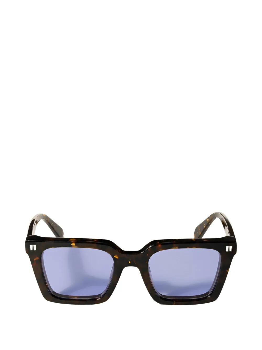 Off-White Eyewear Zonnebril met vierkant montuur Bruin