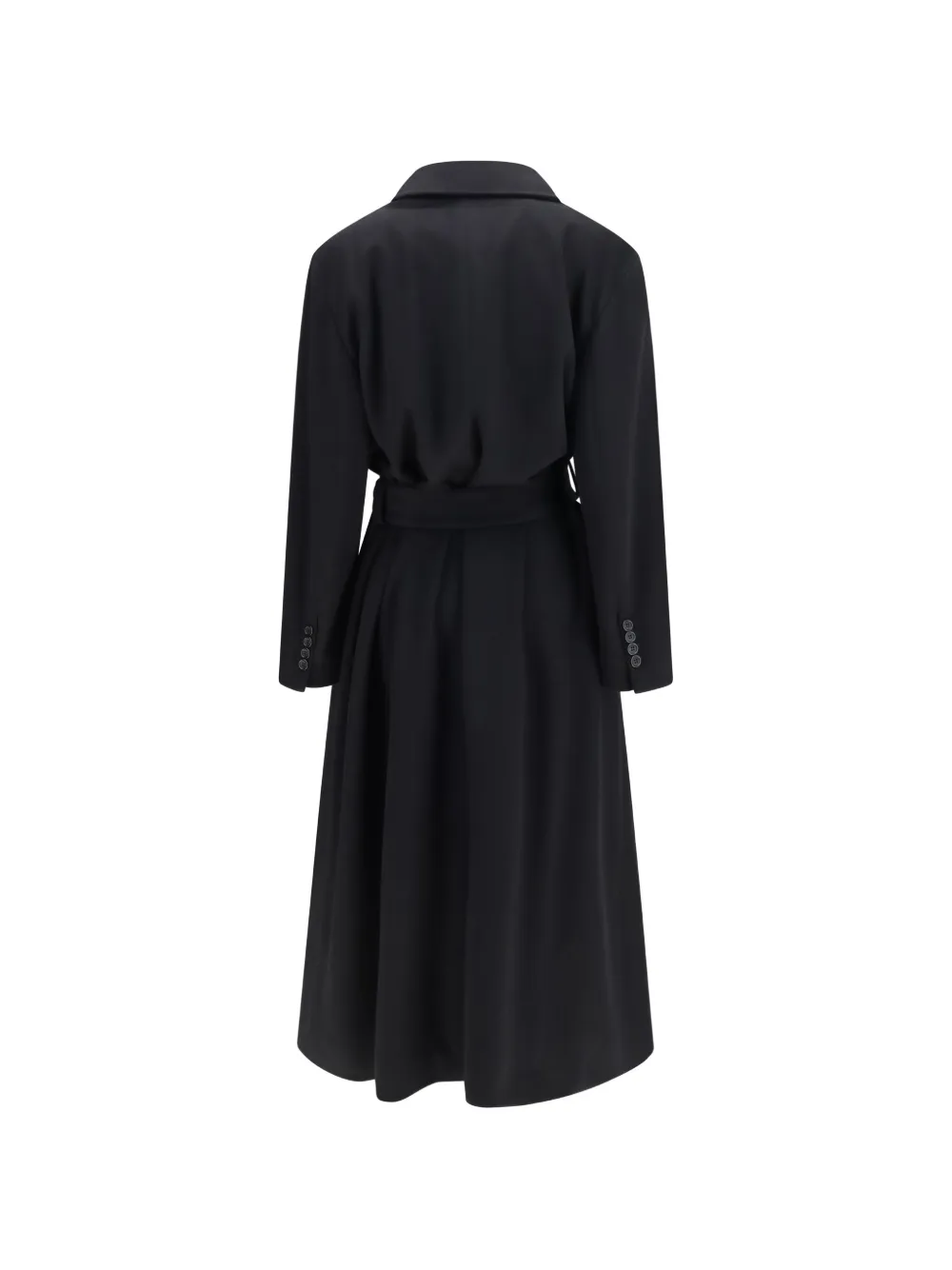 Dolce & Gabbana double-breasted coat in wool Zwart