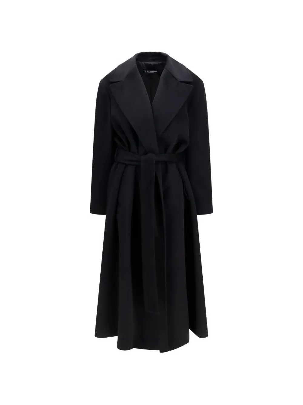 Dolce & Gabbana double-breasted coat in wool - Schwarz