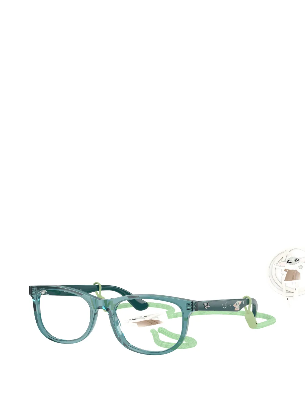 RAY-BAN JUNIOR x Star Wars Mini Grogu New Wayfarer square-frame glasses Groen