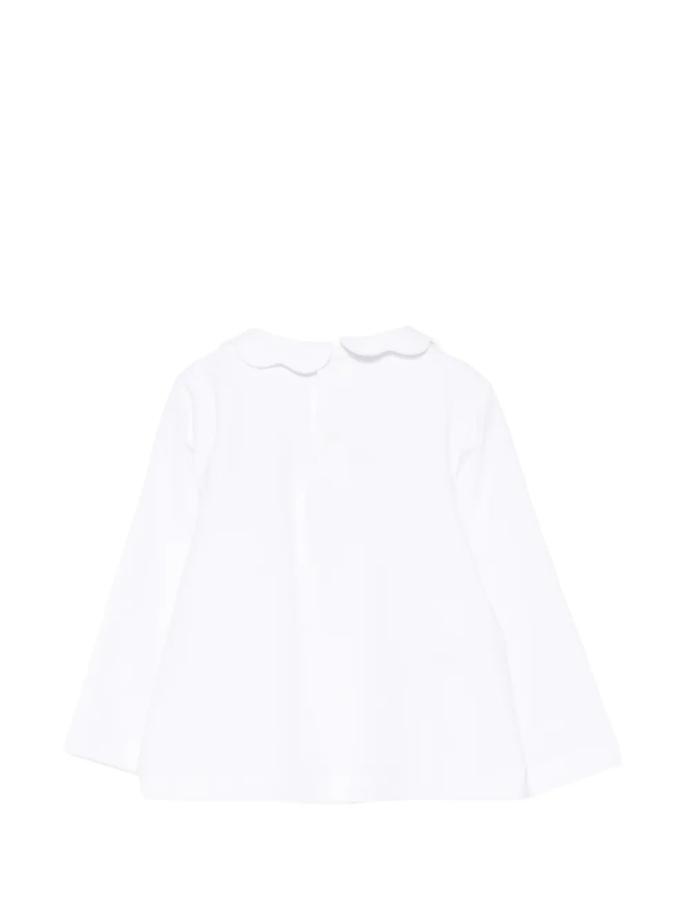 Il Gufo scalloped-collar long-sleeve T-shirt Wit