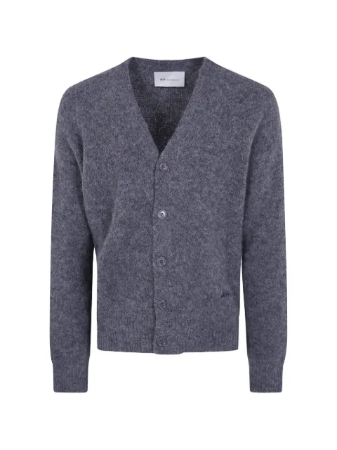 AMI Paris brushed V-neck cardigan