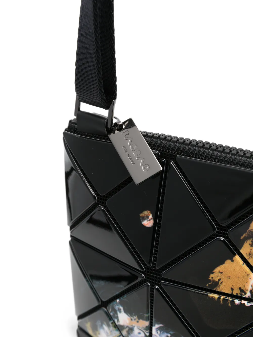 Bao Issey Miyake Schoudertas met geometrisch vlak Zwart