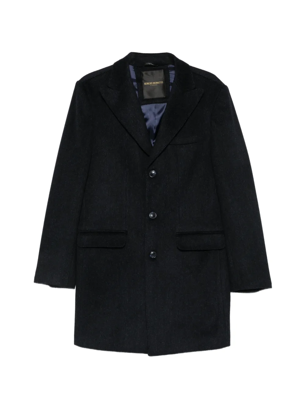 SERGIO MORETTI FIRENZE single-breasted coat - Blau