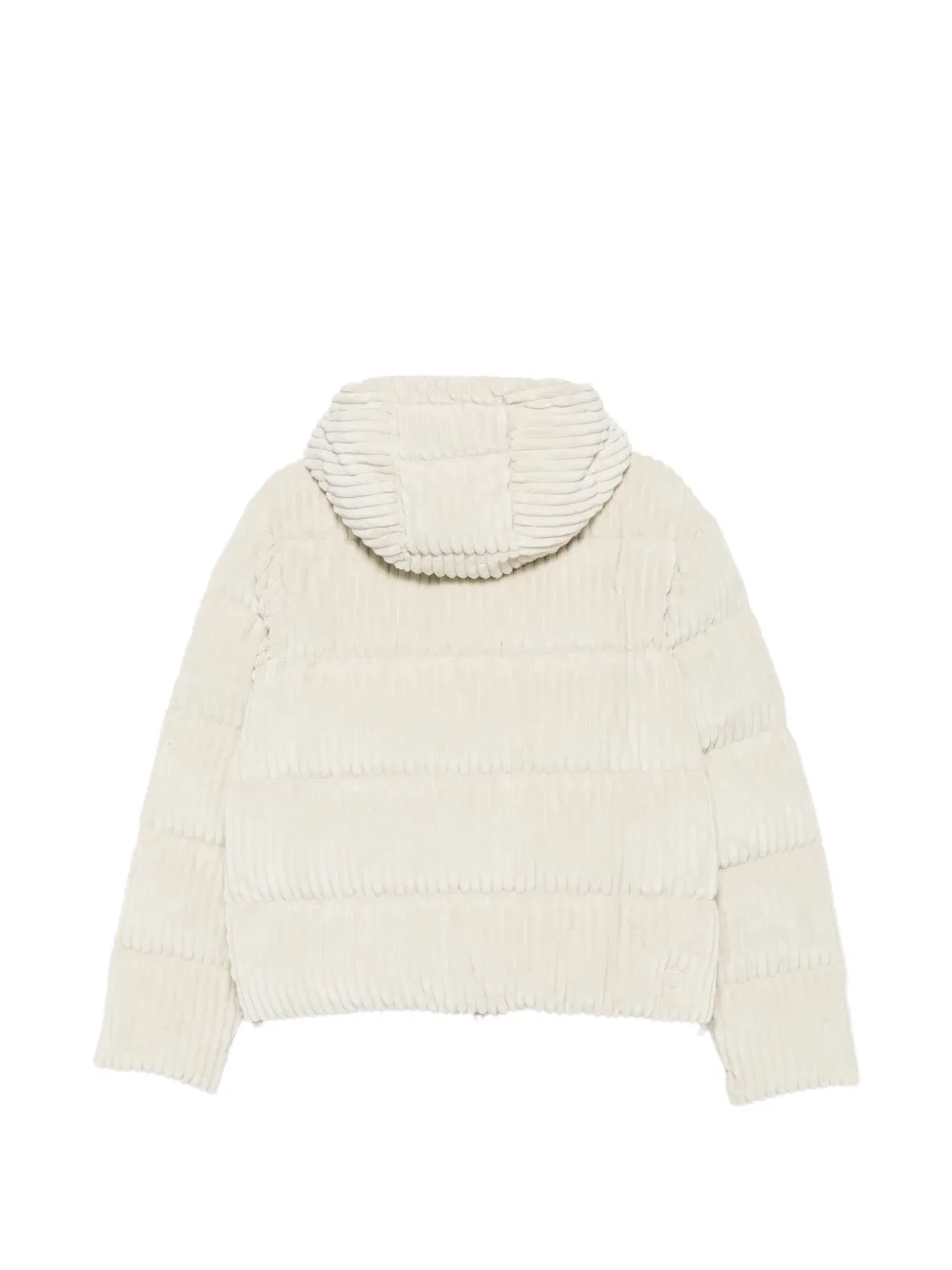 Colmar quilted corduroy hooded coat Beige