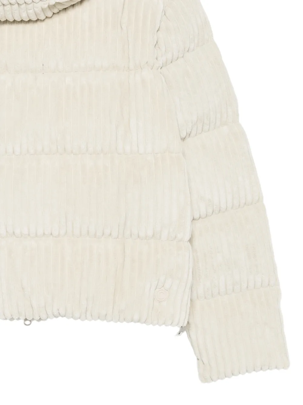 Colmar quilted corduroy hooded coat Beige