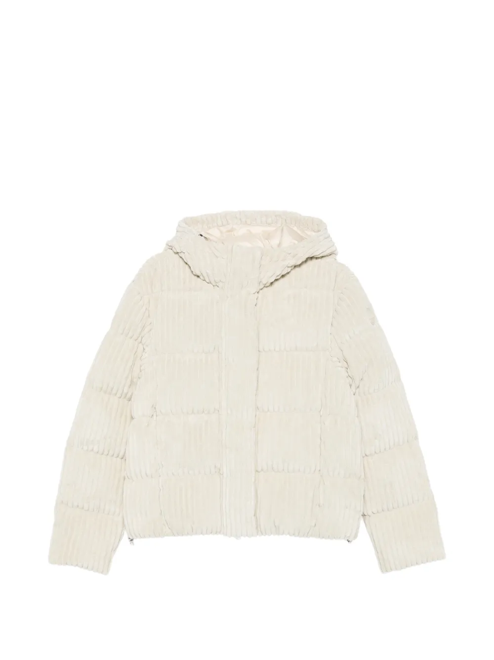 Colmar quilted corduroy hooded coat Beige