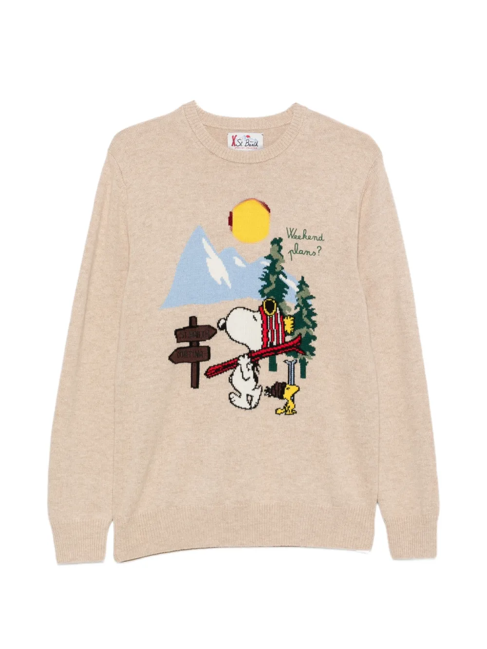 MC2 Saint Barth Snoopy 嵌花毛衣 | 中性色 | Image 1