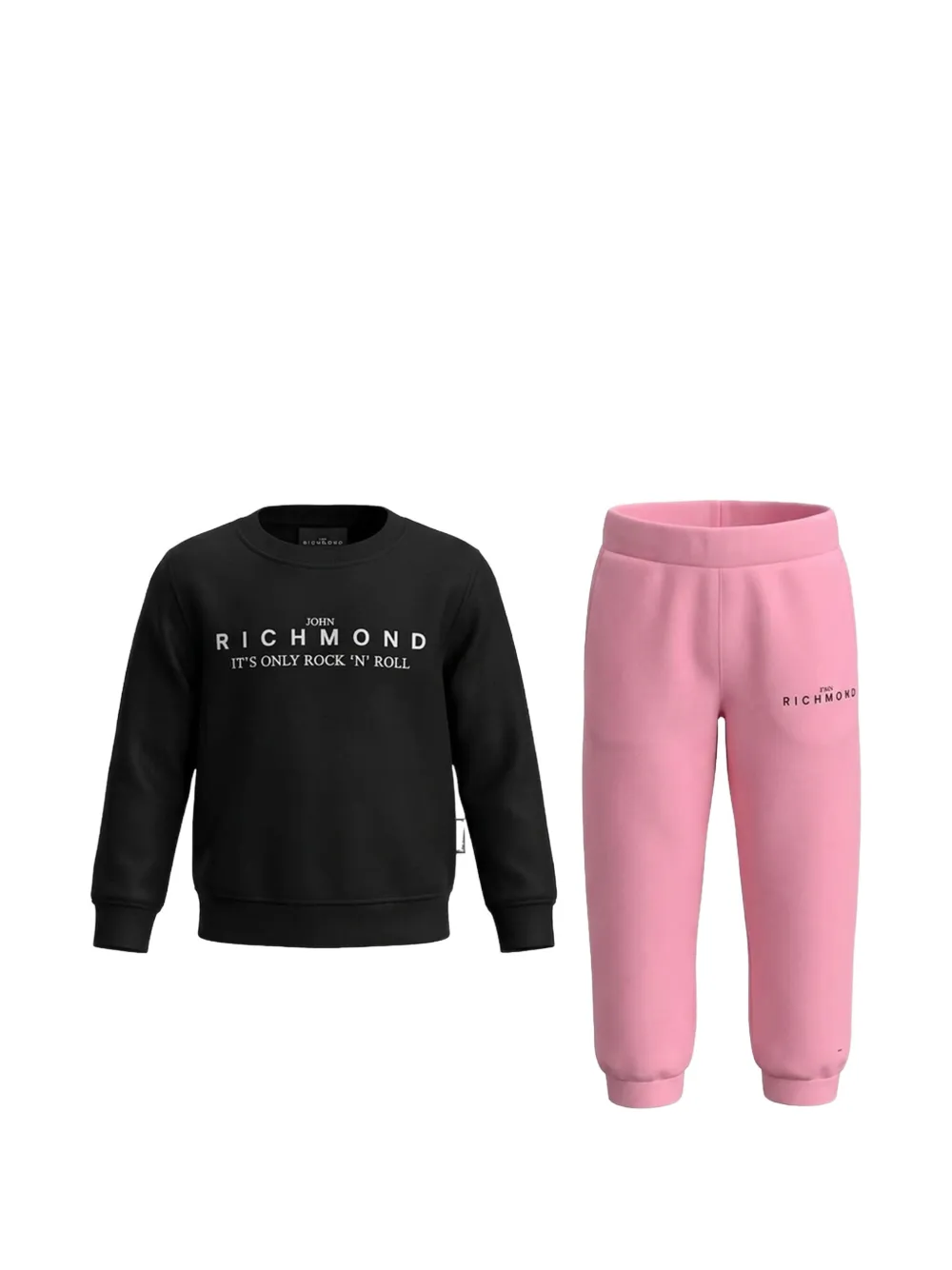 John Richmond Junior logo-print cotton tracksuit - Nero