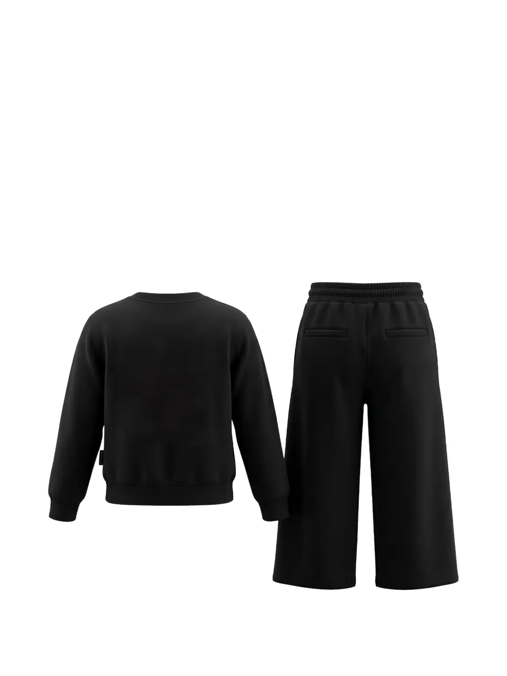 John Richmond Junior star-print cotton tracksuit Zwart