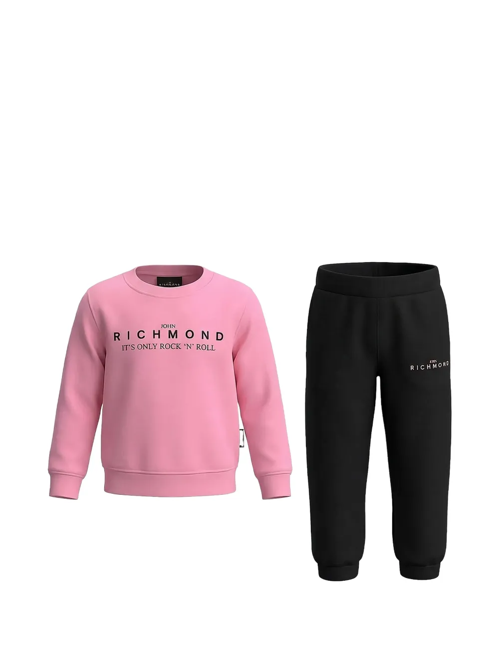 John Richmond Junior logo-print cotton tracksuit - Rosa