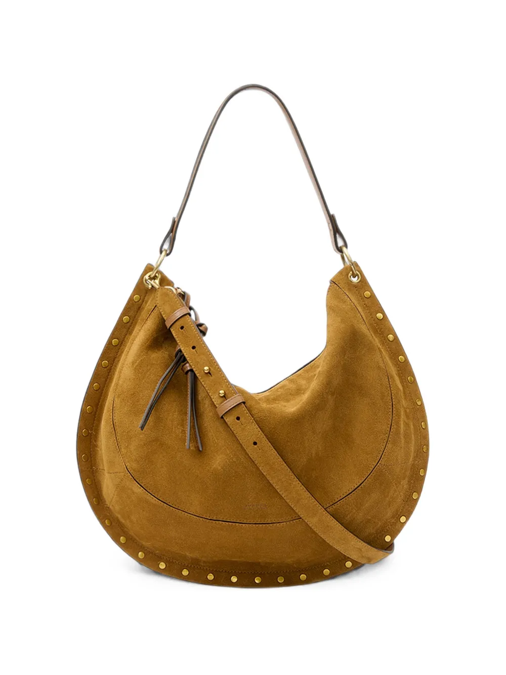 ISABEL MARANT Oskan soft L suede bag - Brown