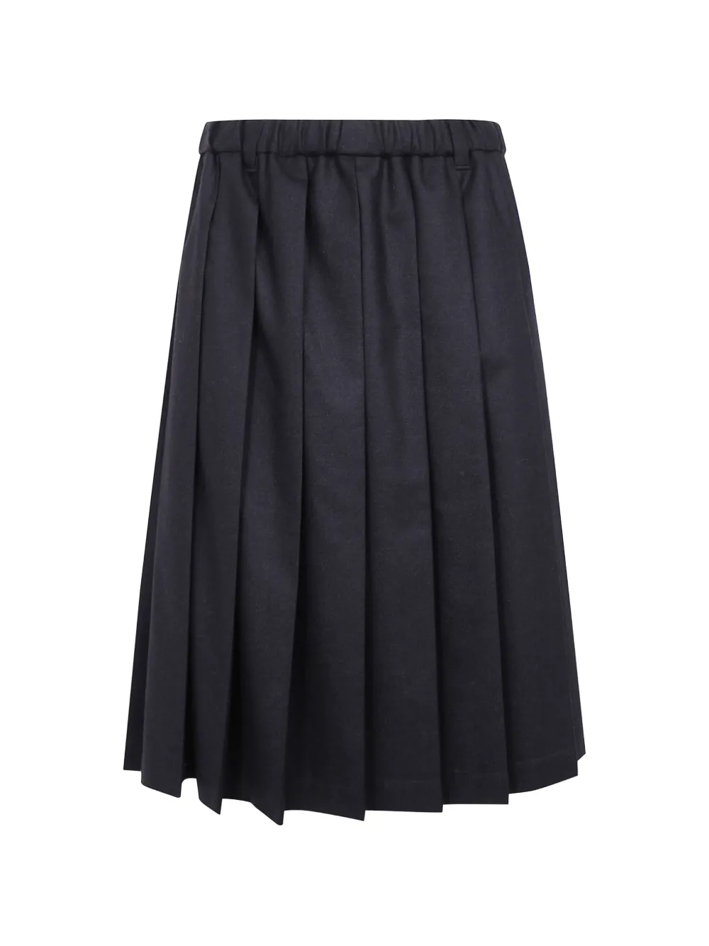 ASPESI pleated wool midi skirt - Braun