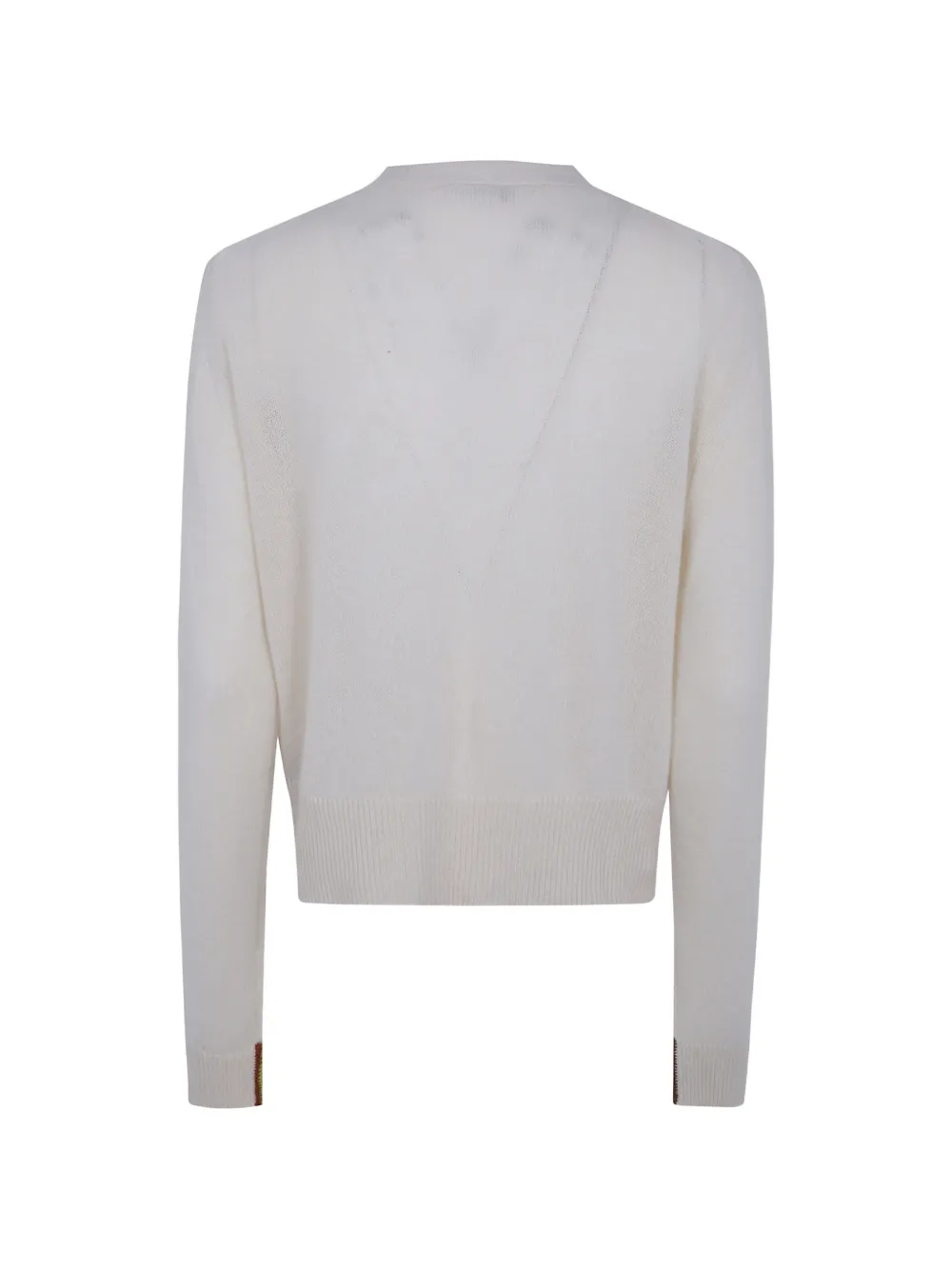 Paul Smith cream cashmere 'Signature Stripe' cardigan Beige