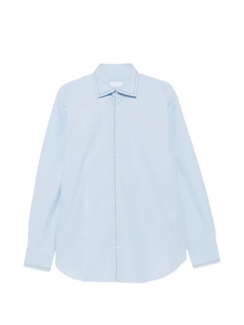 Prada contrast-stitch buttoned shirt