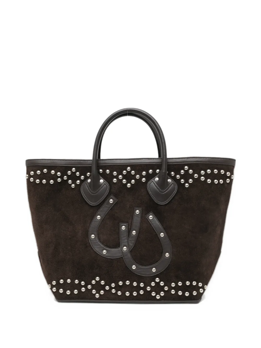 BODE stud-embellished tote bag - Marrone