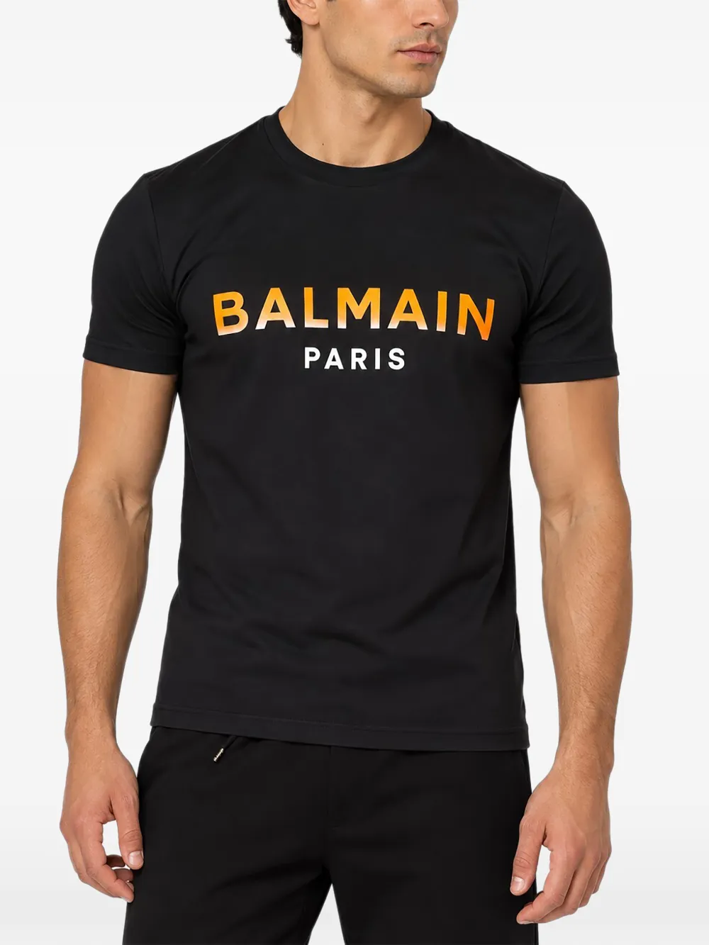 Balmain logo-print T-shirt - Noir