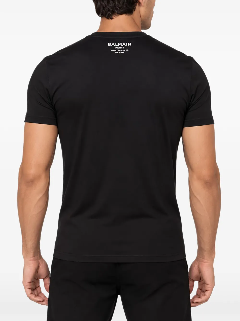 Balmain T-shirt met logoprint Zwart