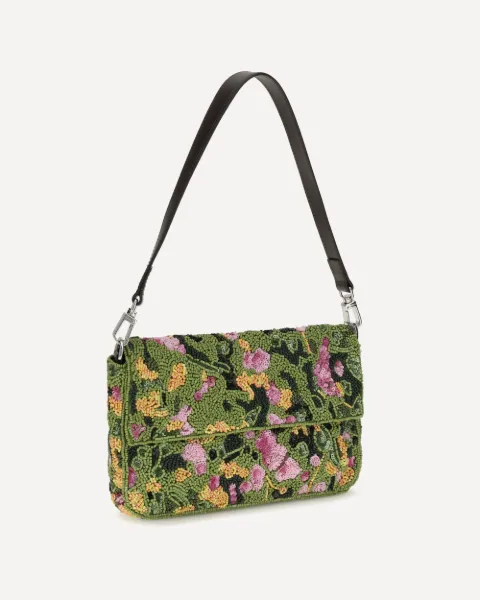 STAUD Timmy beaded shoulder bag
