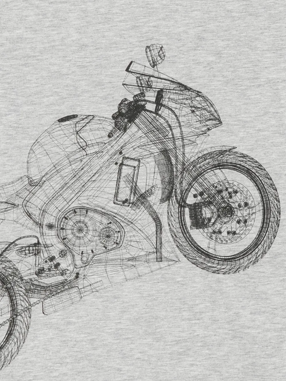 Il Gufo motorcycle-print long-sleeve T-shirt Grijs