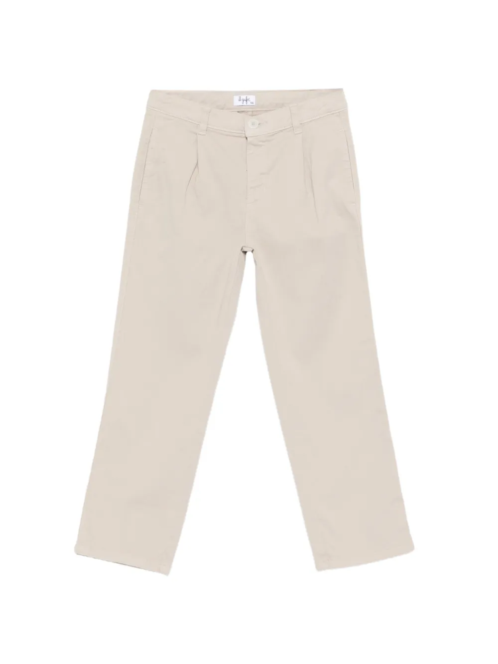 Il Gufo pleated straight-leg trousers Beige