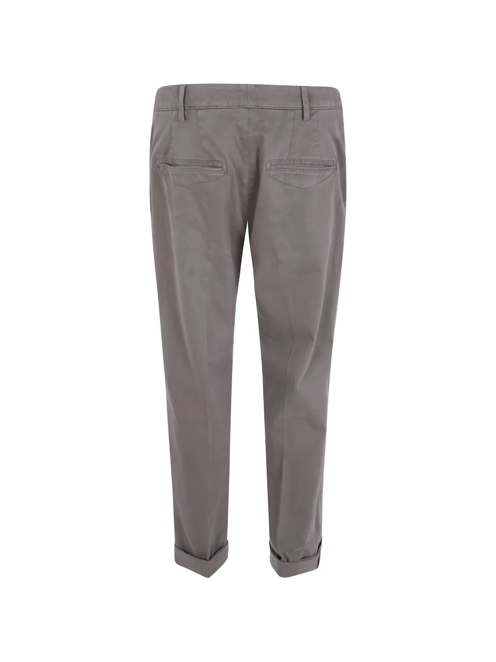 DONDUP Gaubert chino met logo-plakkaat Grijs