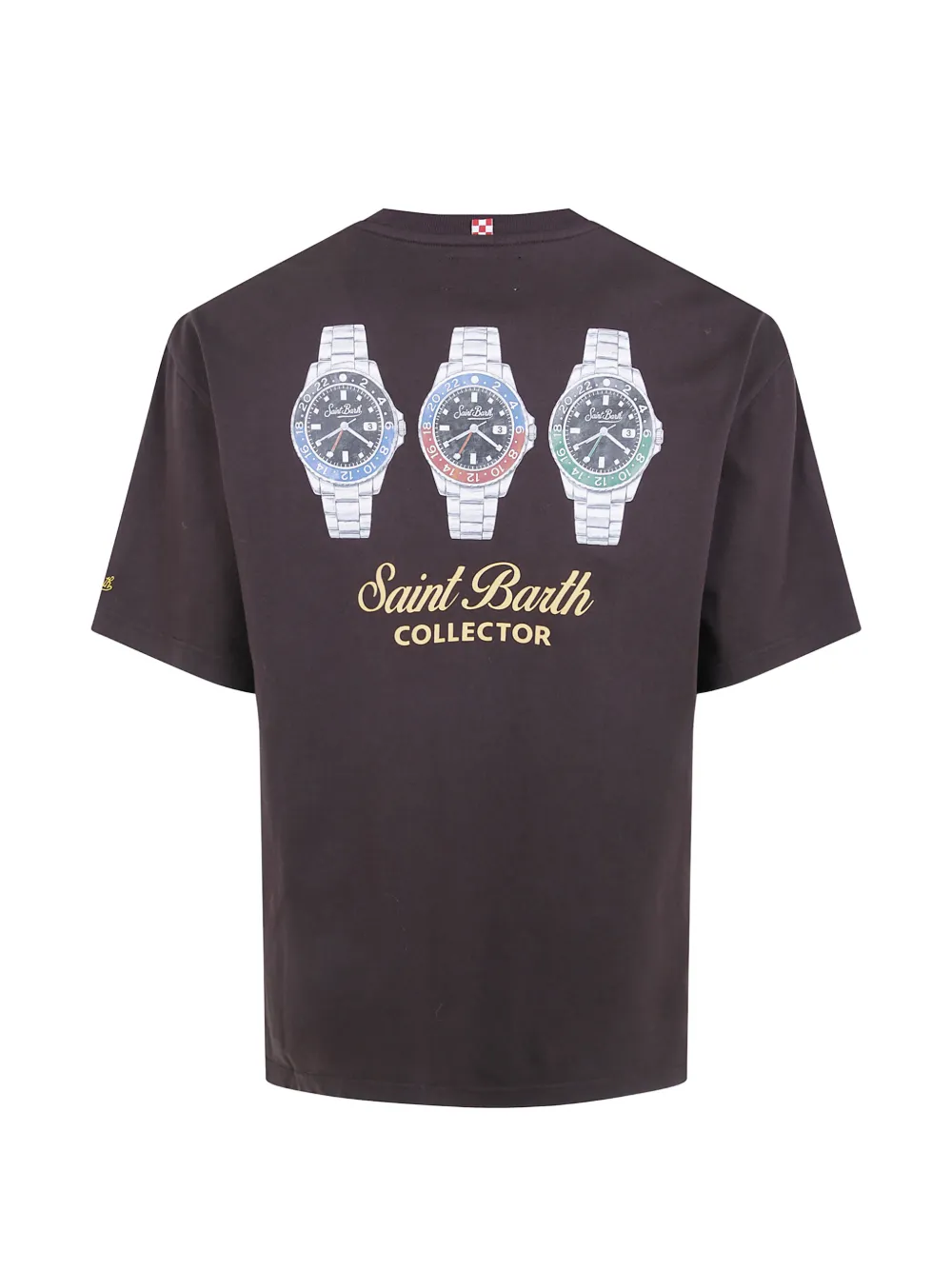 MC2 Saint Barth Katoenen T-shirt met grafische print Bruin