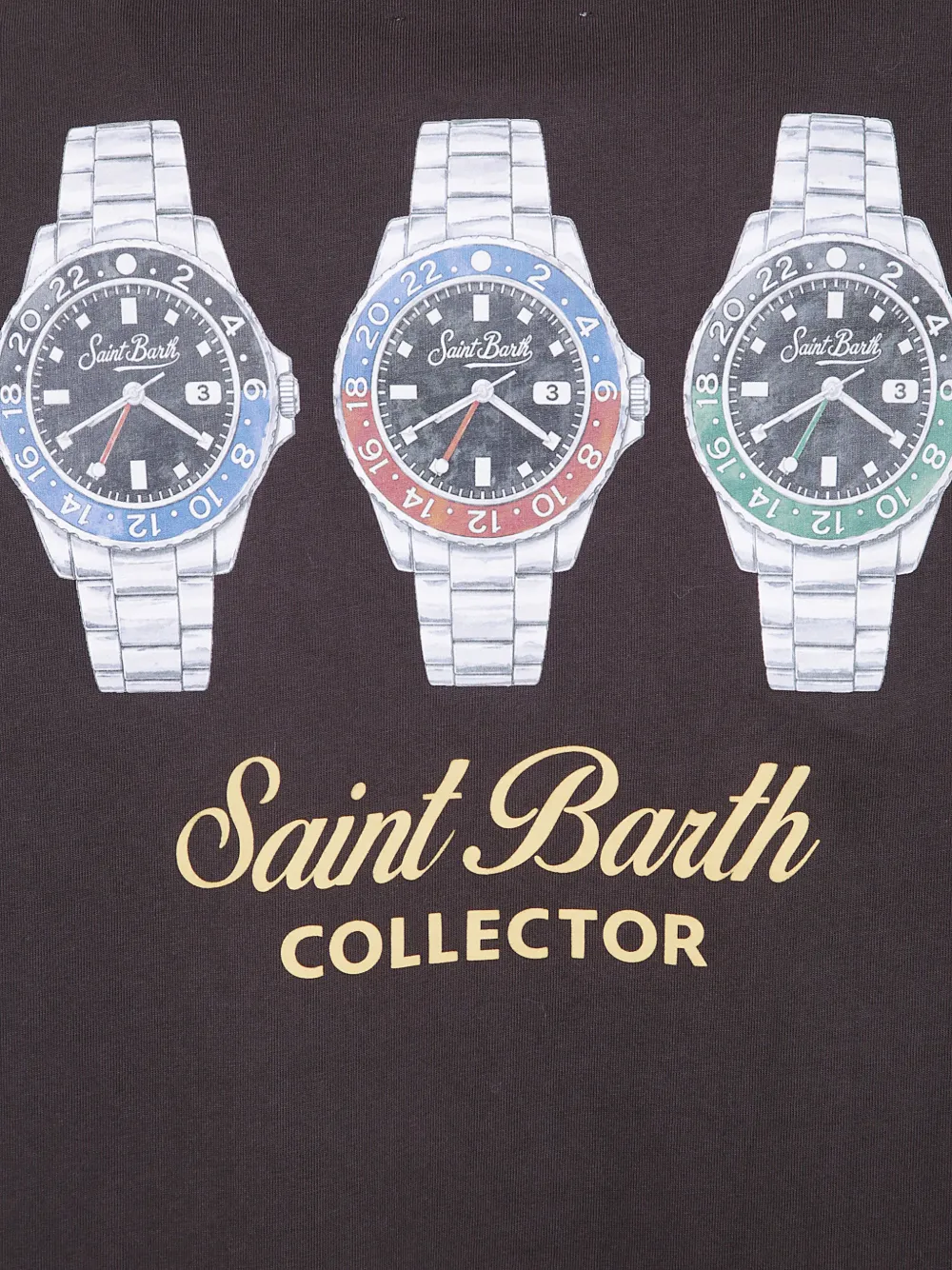MC2 Saint Barth Katoenen T-shirt met grafische print Bruin