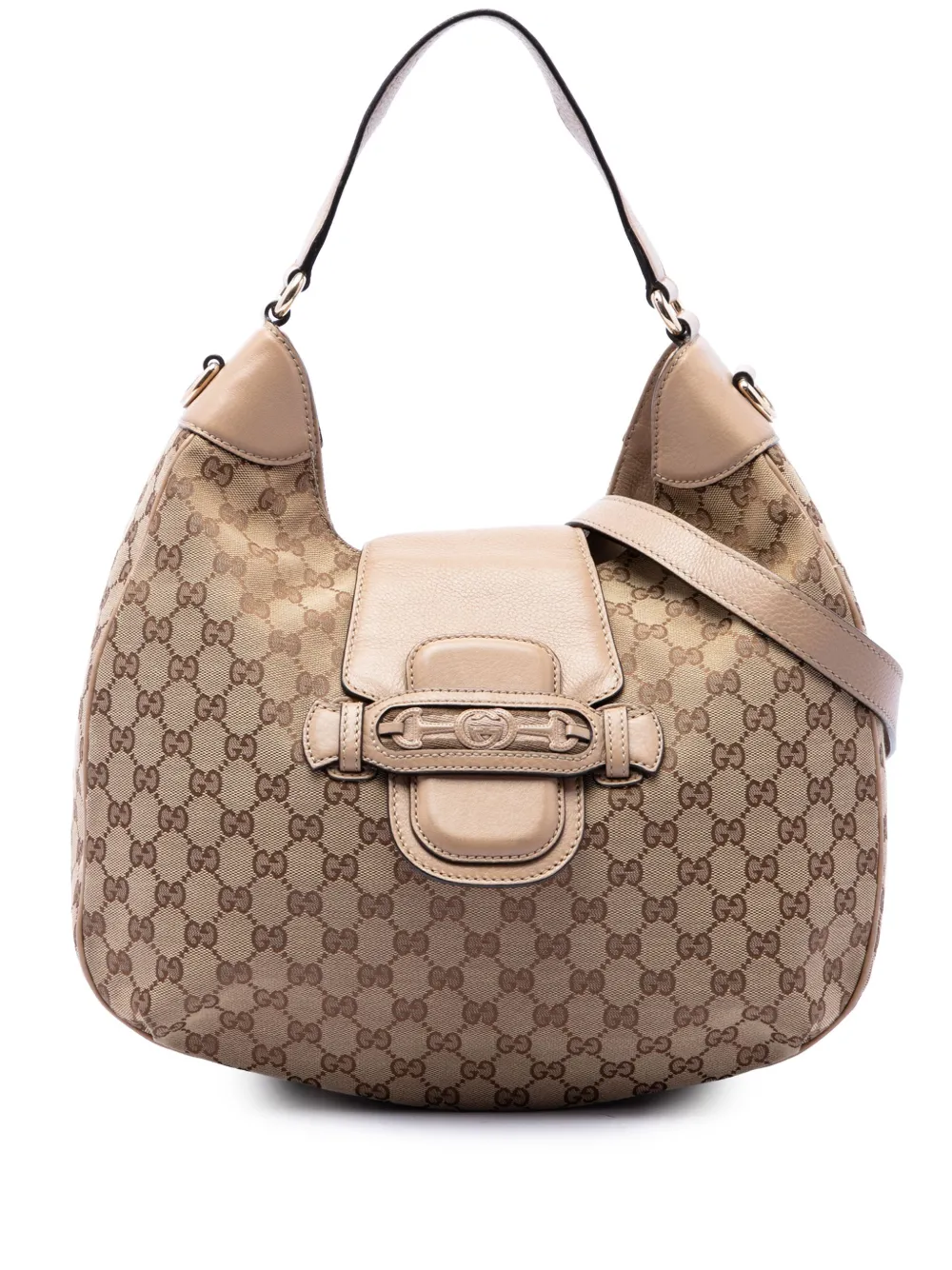 Gucci Pre-Owned 2016-2026 GG Canvas Dressage Hobo satchel - Toni neutri