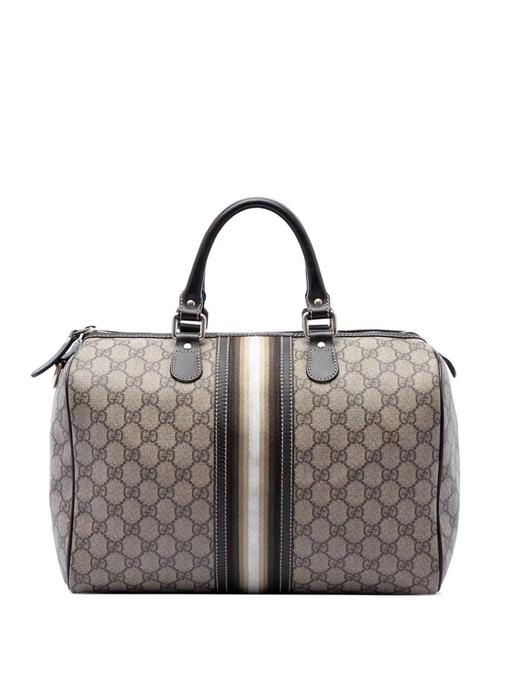 Gucci Pre-Owned 2016-2026 Medium GG Supreme Joy Web boston bag - Nude