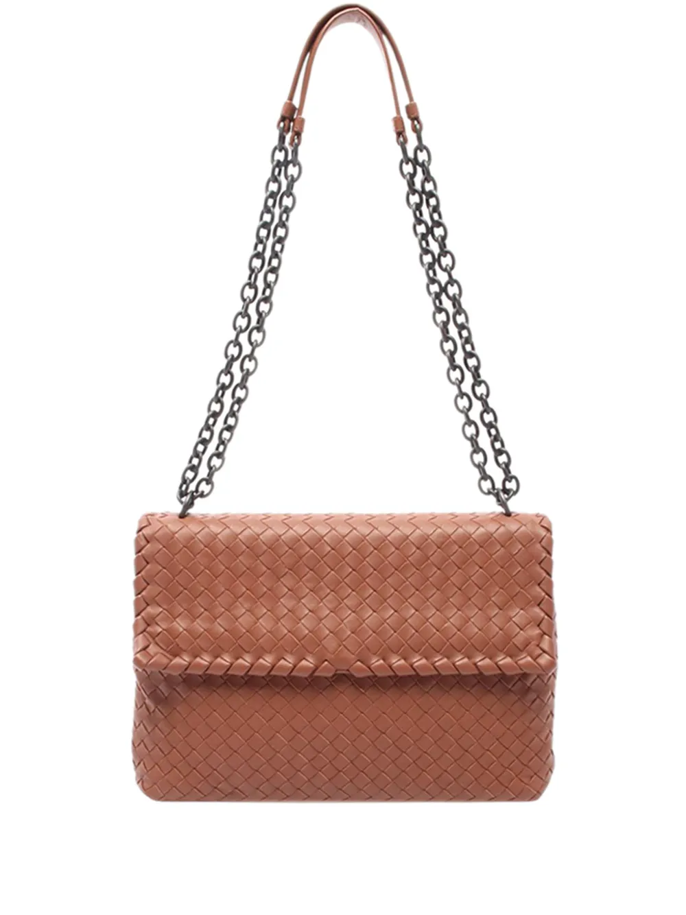 Bottega Veneta Pre-Owned 2012-2026 Intrecciato Olimpia shoulder bag - Braun