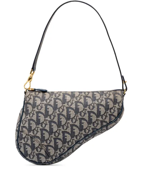 Christian Dior Pre-Owned 2002 Mini Diorissimo Canvas Saddle Pochette shoulder bag