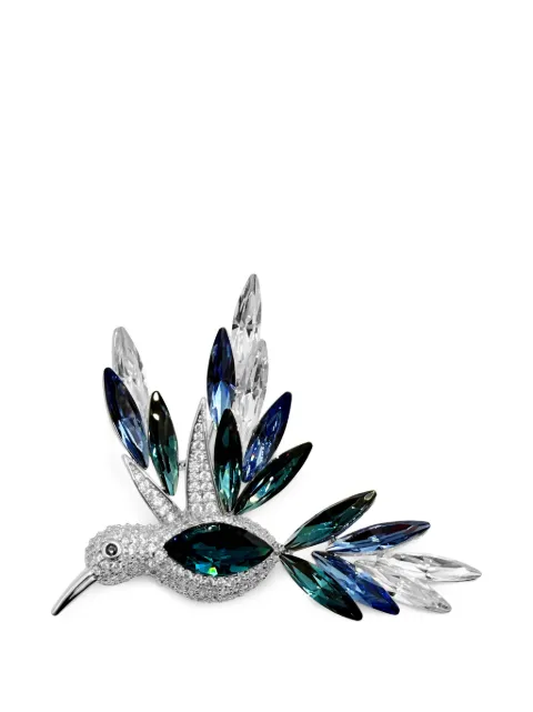 HZMER JEWELLERY Neel crystal-embellished bird brooch