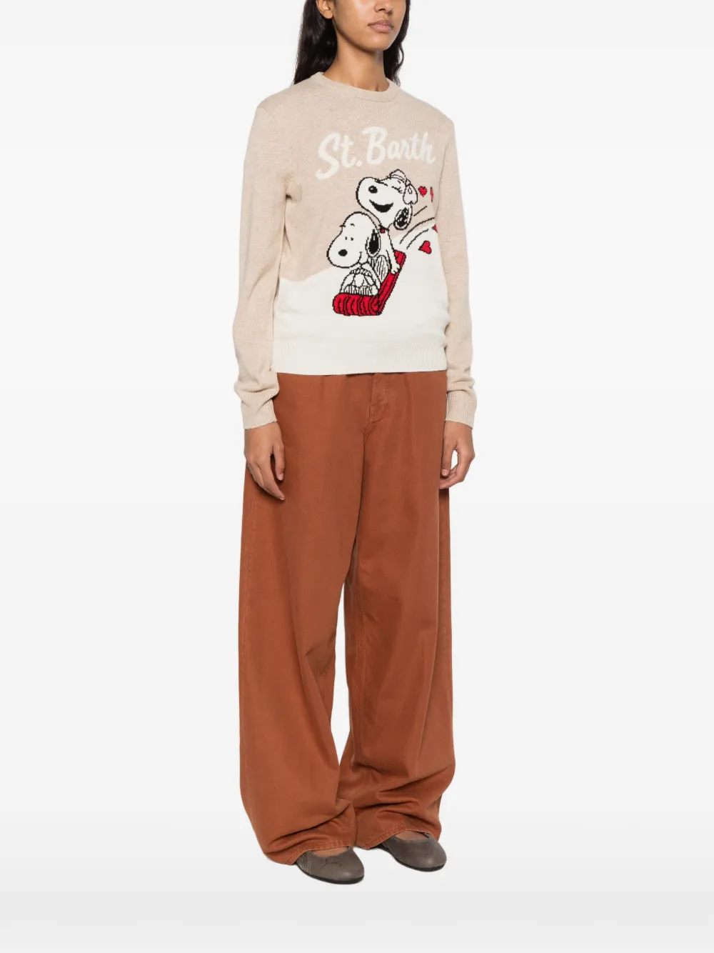 MC2 Saint Barth x Snoopy New Queen sweater Beige