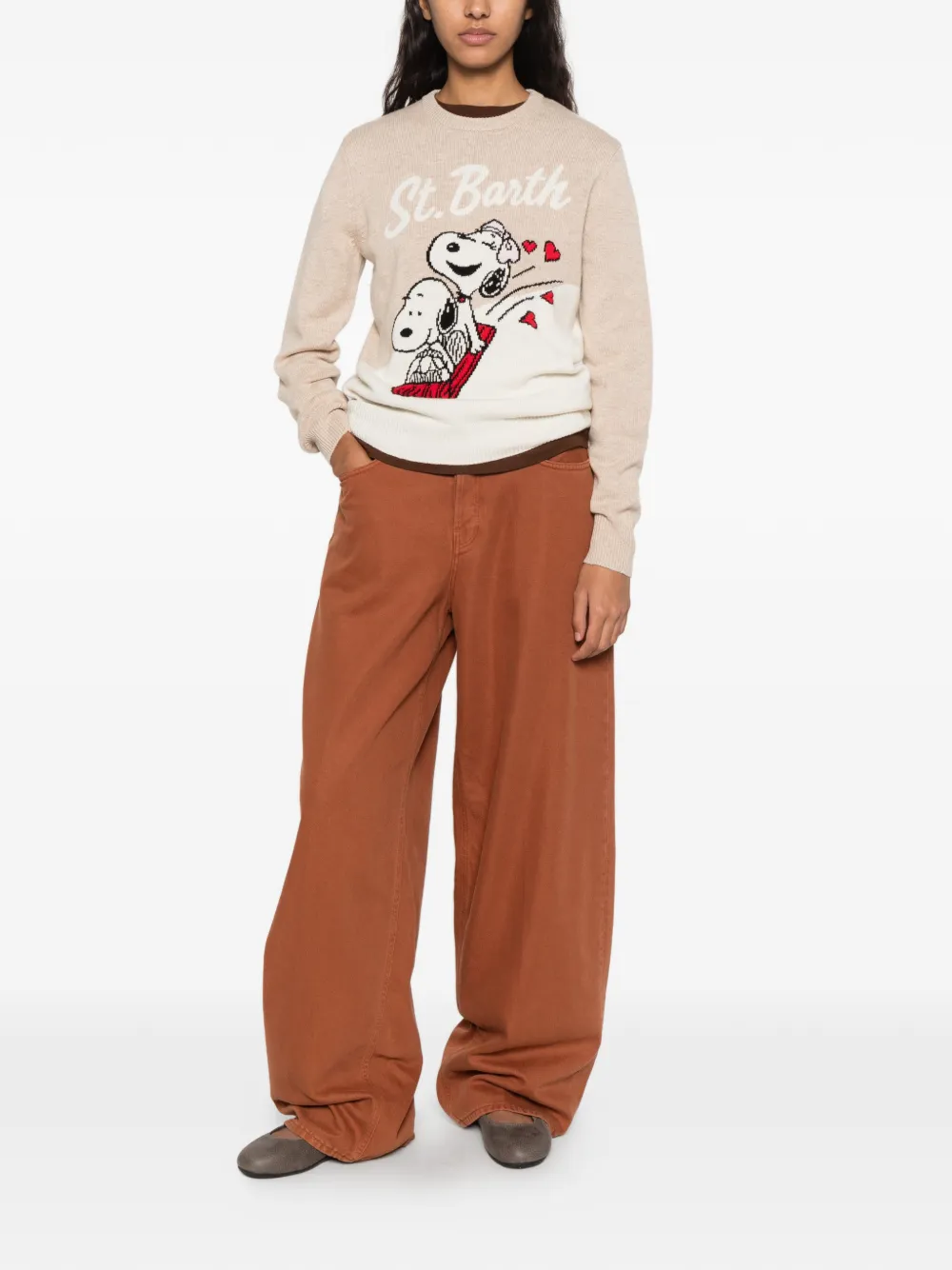 MC2 Saint Barth x Snoopy New Queen sweater Beige