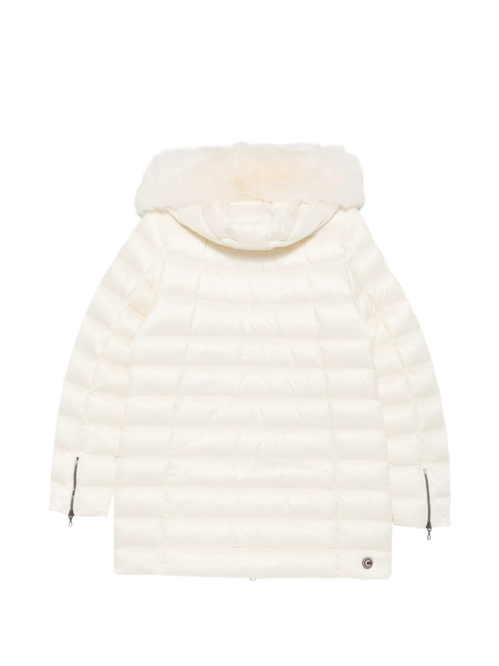 Colmar fur-trim quilted jacket Beige
