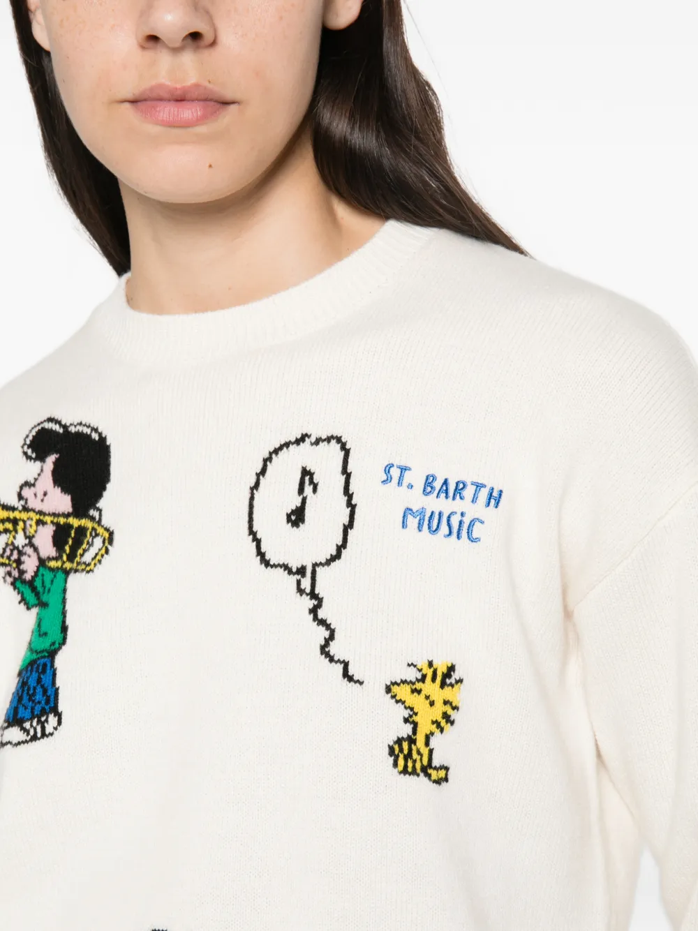 MC2 Saint Barth x Peanuts Snoopy sweater Beige