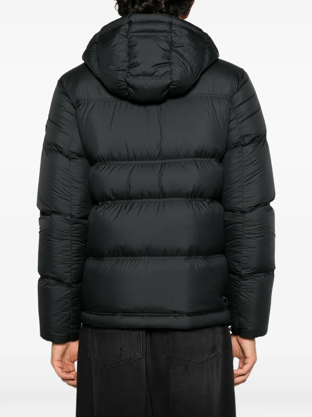 Colmar quilted hooded jacket Zwart