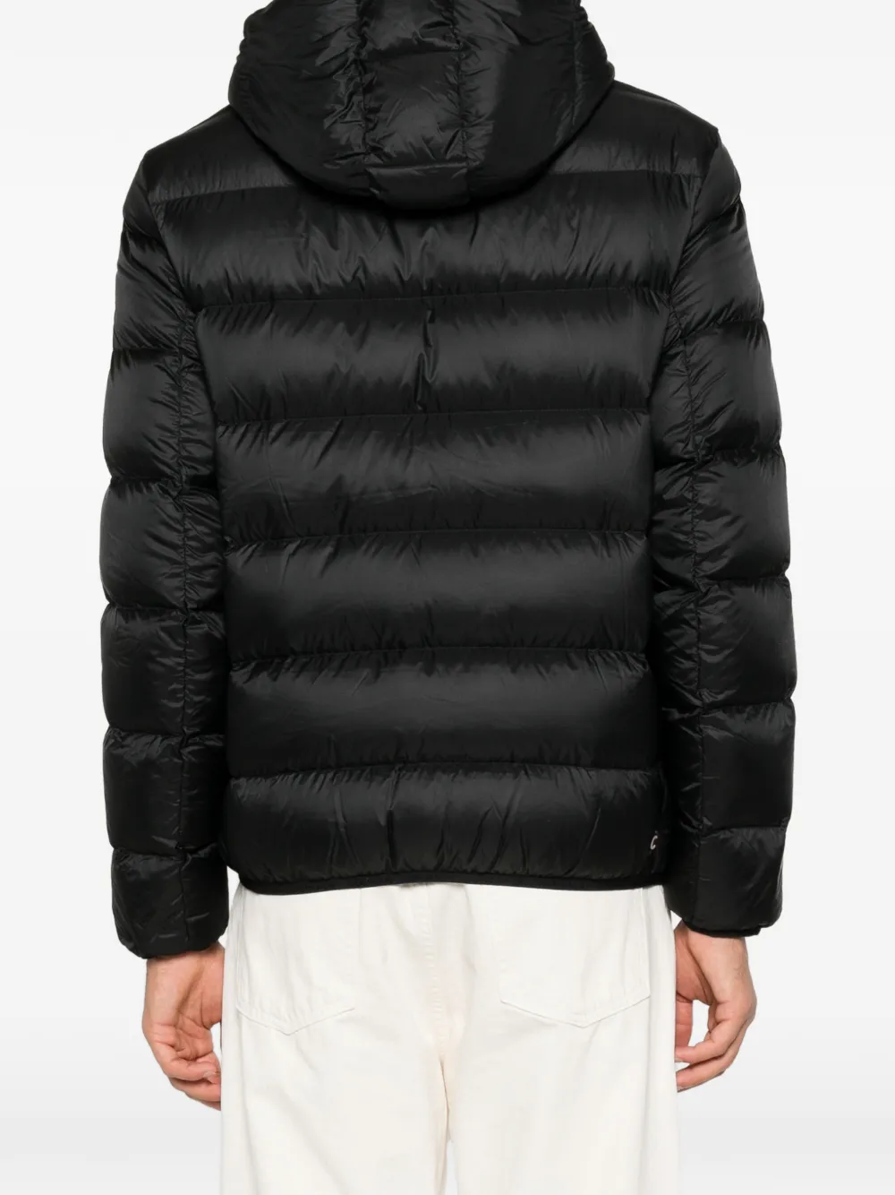 Colmar quilted hooded jacket Zwart