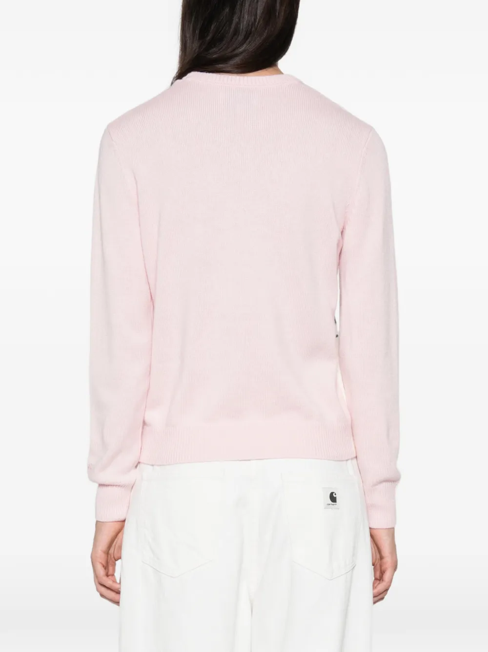 MC2 Saint Barth Courmayeur intarsia-knit sweater Roze