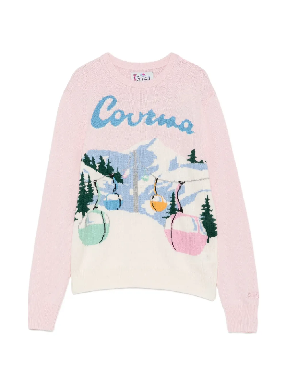 MC2 Saint Barth Courmayeur intarsia-knit sweater Roze
