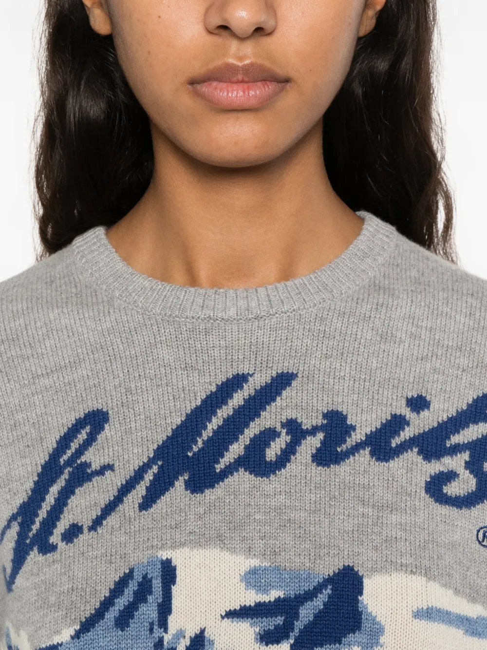 MC2 Saint Barth x Peanuts New Queen C intarsia-knit sweater Grijs