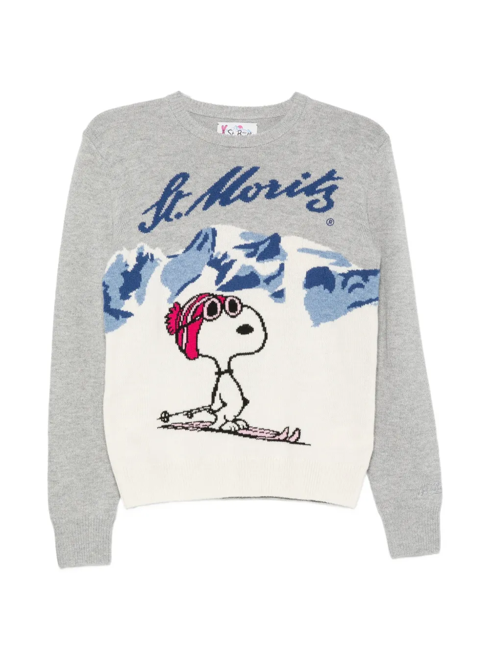 MC2 Saint Barth x Peanuts New Queen C intarsia-knit sweater Grijs