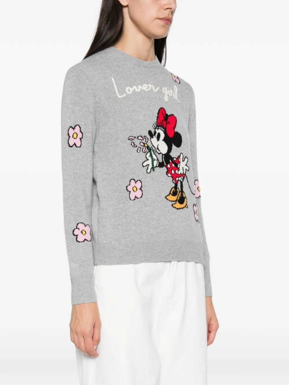 MC2 Saint Barth Minnie Mouse intarsia-knit sweater Grijs