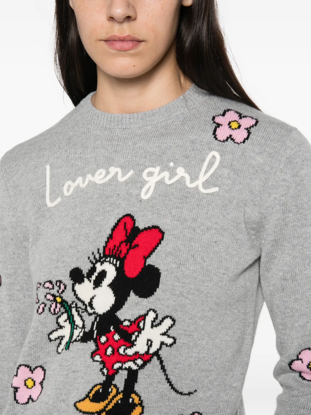 MC2 Saint Barth Minnie Mouse intarsia-knit sweater Grijs