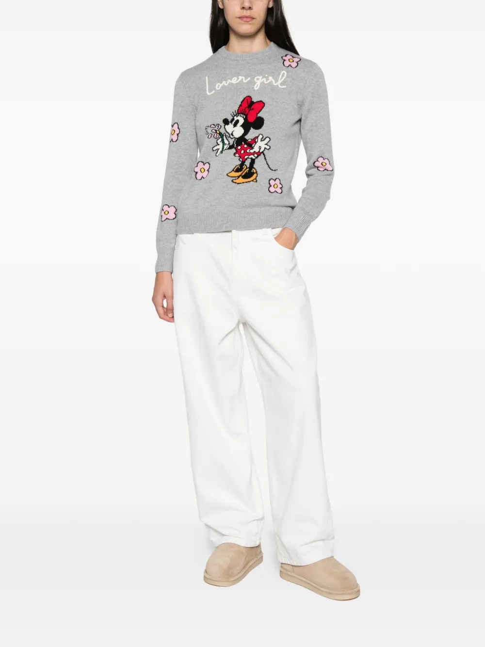 MC2 Saint Barth Minnie Mouse intarsia-knit sweater Grijs