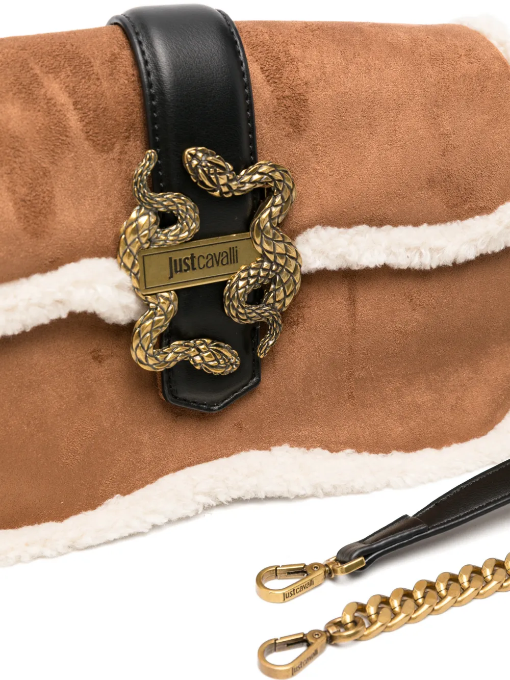 Just Cavalli logo-plaque cross body bag Bruin