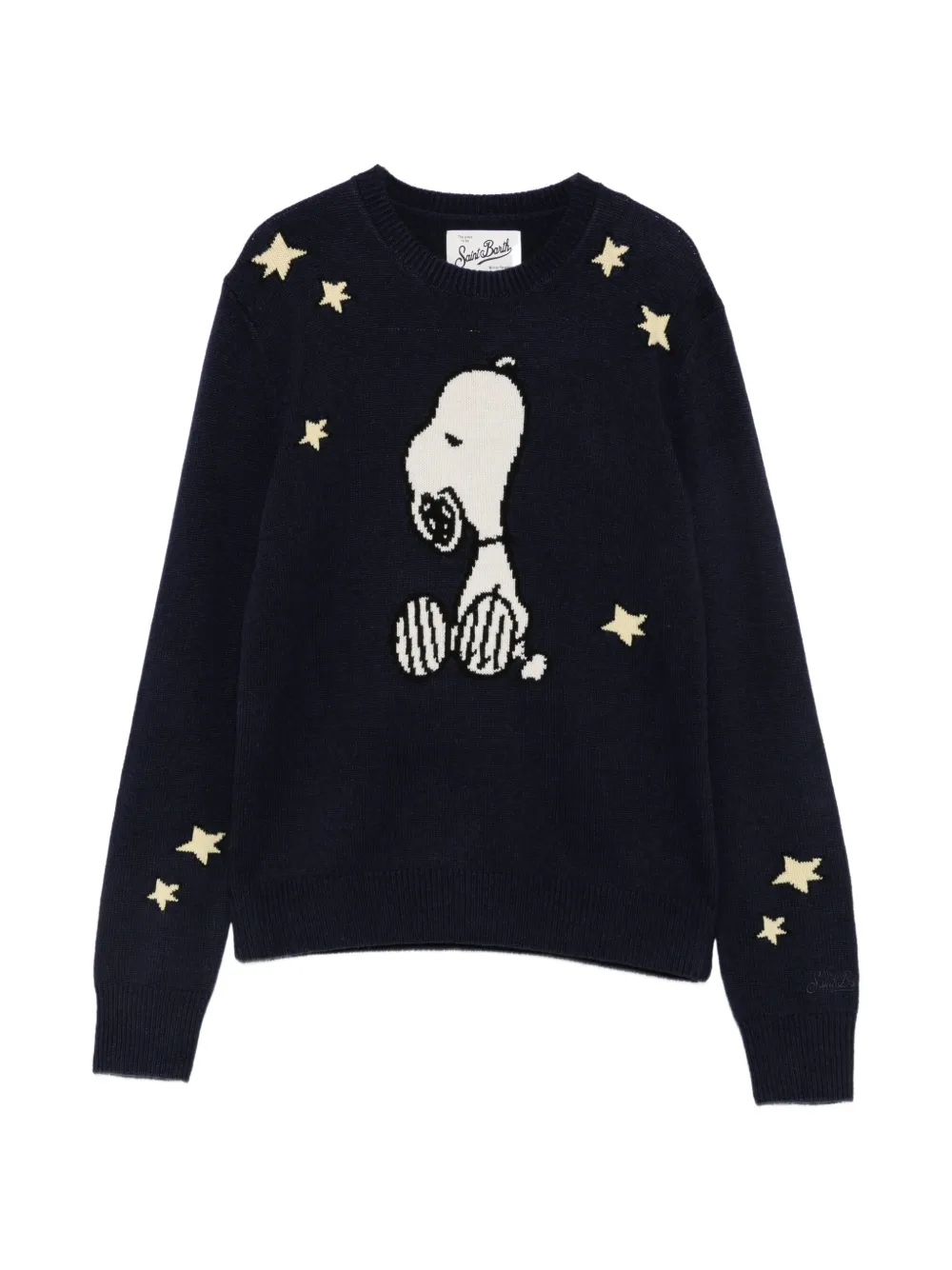 MC2 Saint Barth Snoopy star-intarsia sweater Blauw