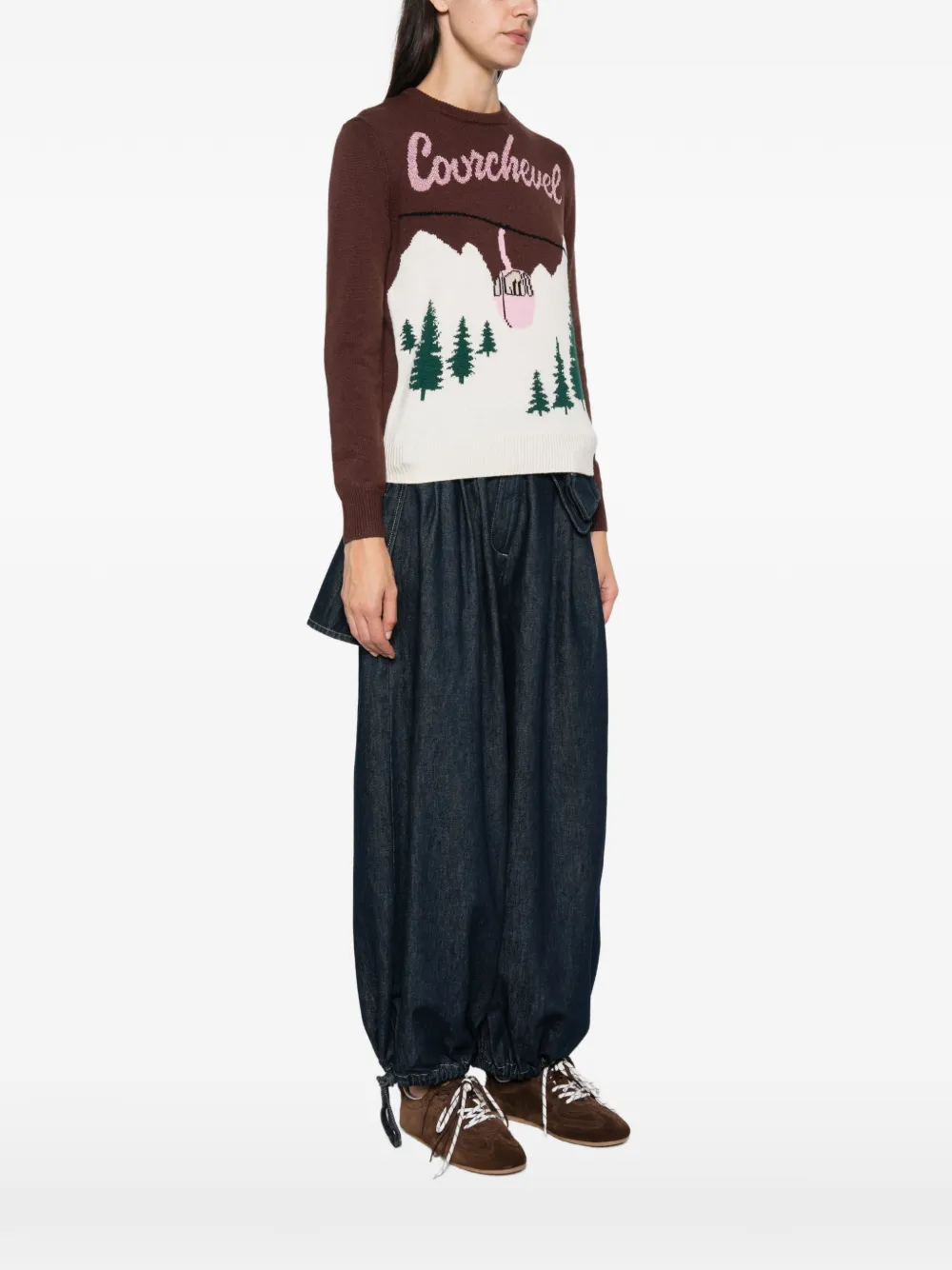 MC2 Saint Barth New Queen intarsia-knit sweater Bruin